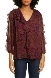 ba amp sh Genny Ruffle Detail Long Sleeve Top   Nordstrom at Nordstrom